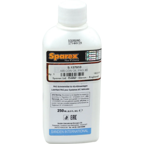 Air Conditioning Oil 250ml - S.137910 1.0 kg