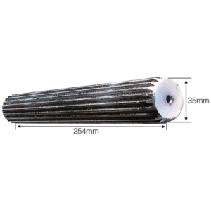 PTO Splined Shaft - Full Length - 1 3/8'' - 21 Spline, Length: 254mm. | Sparex Part No.S.15193 2.7 kg