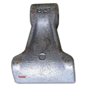 Hammer Flail, Top width: 40mm, Bottom width: 85mm, Hole Ø: 14.5mm, Radius 100mm - Replacement for Agromec, Agrimaster, Zanon To fit as: 3002322 | Sparex Part No.S.78896 0.74 kg