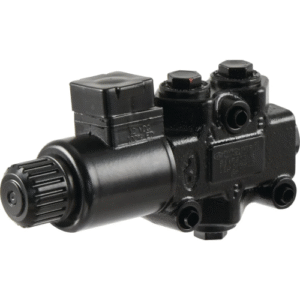 Walvoil Hydraulic Electric Diverter Valve 3 Ports 3/8'' BSP 12V (DC) (30 L/min Flow Rate) | Sparex Part No.S.139562 1.8 kg