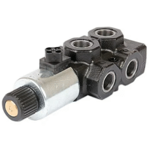 Walvoil Hydraulic Electric Diverter Valve 6 Ports 3/8'' BSP 12V (DC) (30 L/min Flow Rate) | Sparex Part No.S.101689 2.3 kg