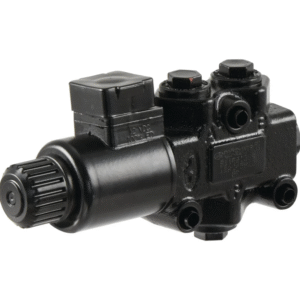 Walvoil Hydraulic Electric Diverter Valve 3 Ports 3/8'' BSP 12V (DC) (30 L/min Flow Rate) | Sparex Part No.S.139562 1.8 kg
